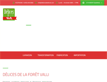 Tablet Screenshot of delicesdelaforet.com